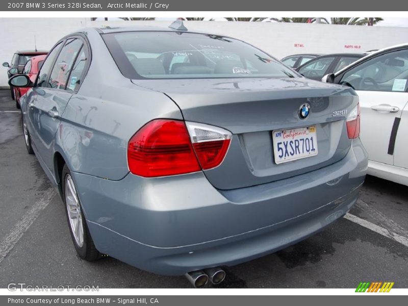 Arctic Metallic / Grey 2007 BMW 3 Series 328i Sedan