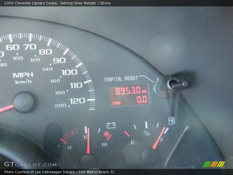 Sebring Silver Metallic / Ebony 2000 Chevrolet Camaro Coupe