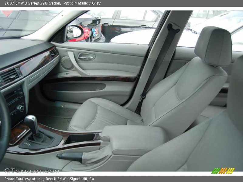 Arctic Metallic / Grey 2007 BMW 3 Series 328i Sedan