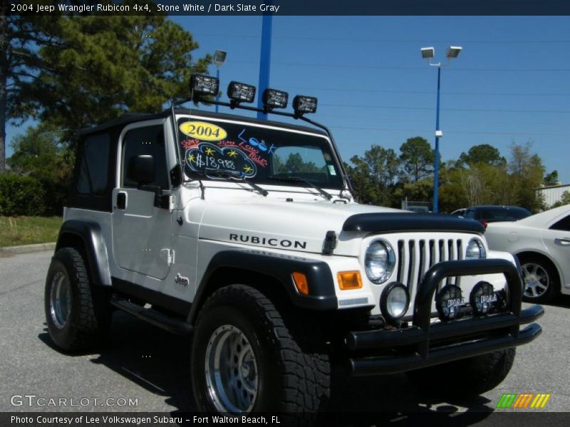 Stone White / Dark Slate Gray 2004 Jeep Wrangler Rubicon 4x4