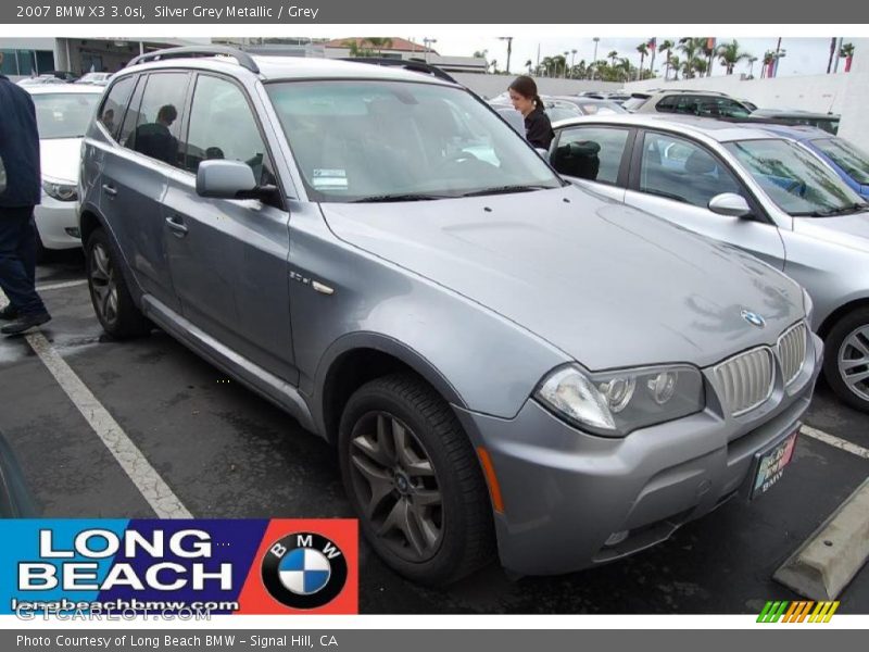 Silver Grey Metallic / Grey 2007 BMW X3 3.0si
