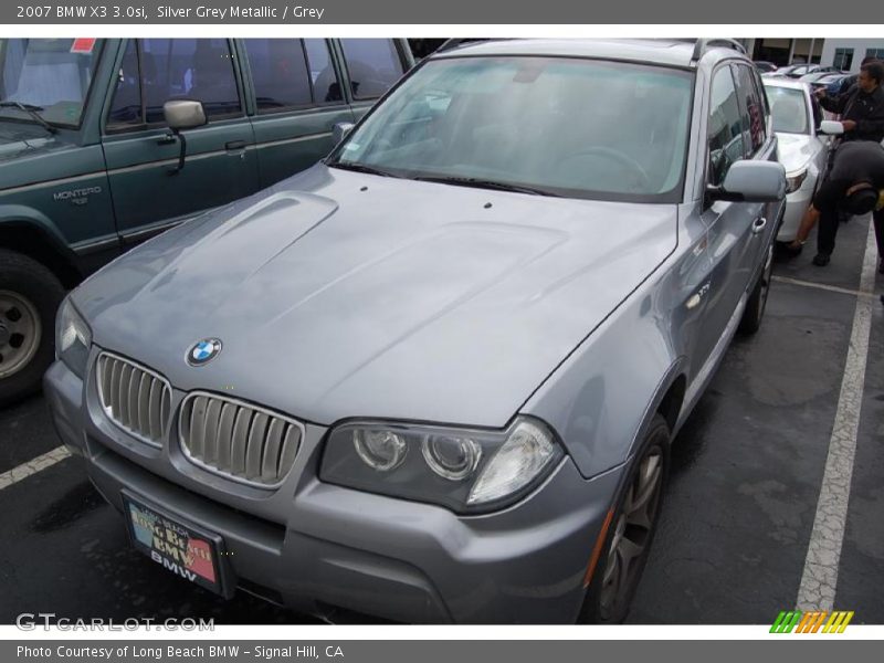 Silver Grey Metallic / Grey 2007 BMW X3 3.0si
