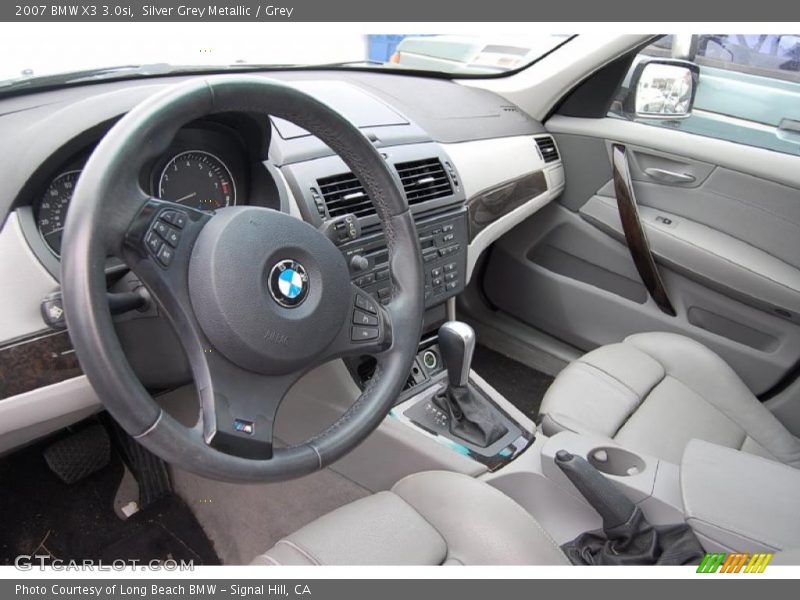 Silver Grey Metallic / Grey 2007 BMW X3 3.0si