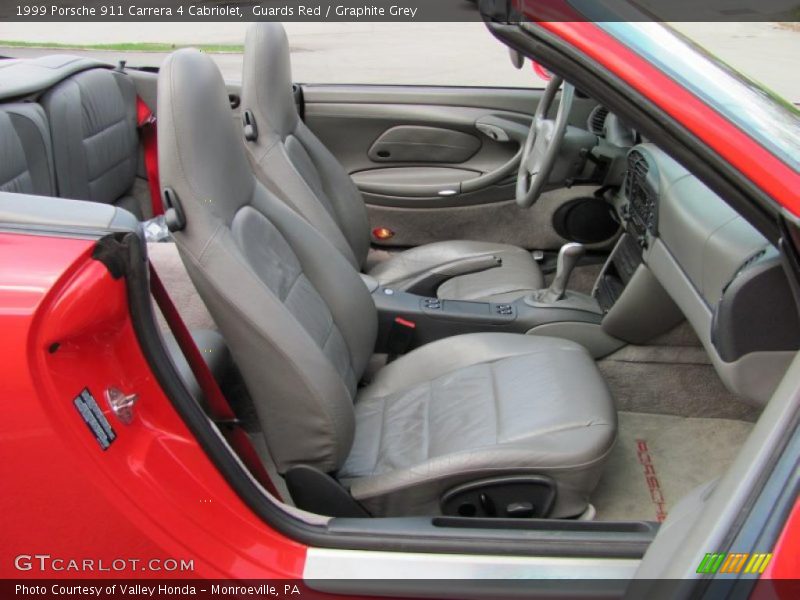 Guards Red / Graphite Grey 1999 Porsche 911 Carrera 4 Cabriolet