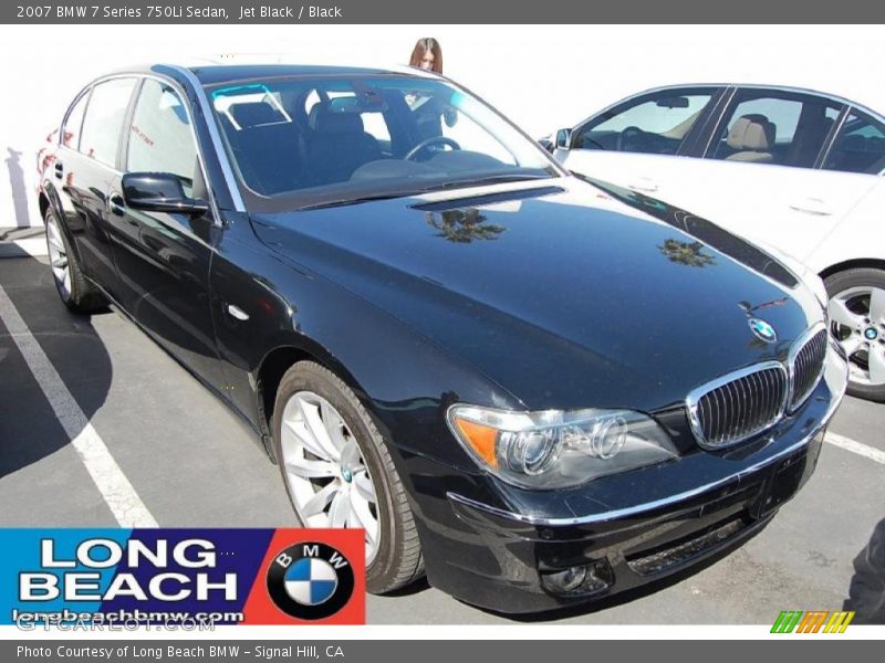 Jet Black / Black 2007 BMW 7 Series 750Li Sedan