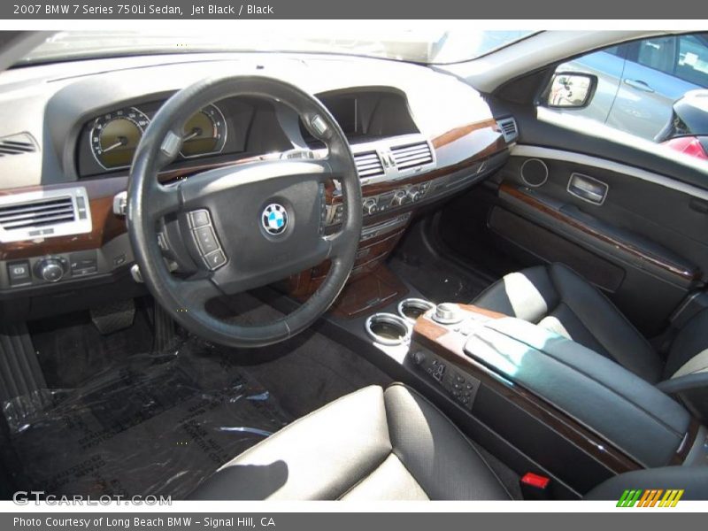 Jet Black / Black 2007 BMW 7 Series 750Li Sedan