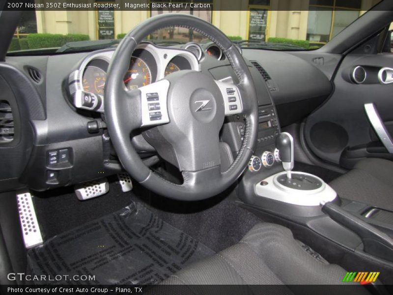 Magnetic Black Pearl / Carbon 2007 Nissan 350Z Enthusiast Roadster