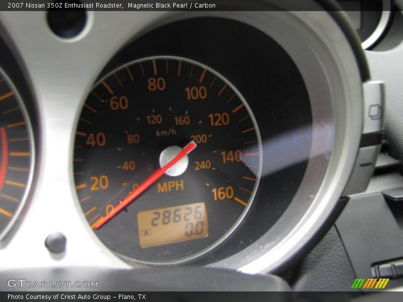 Magnetic Black Pearl / Carbon 2007 Nissan 350Z Enthusiast Roadster