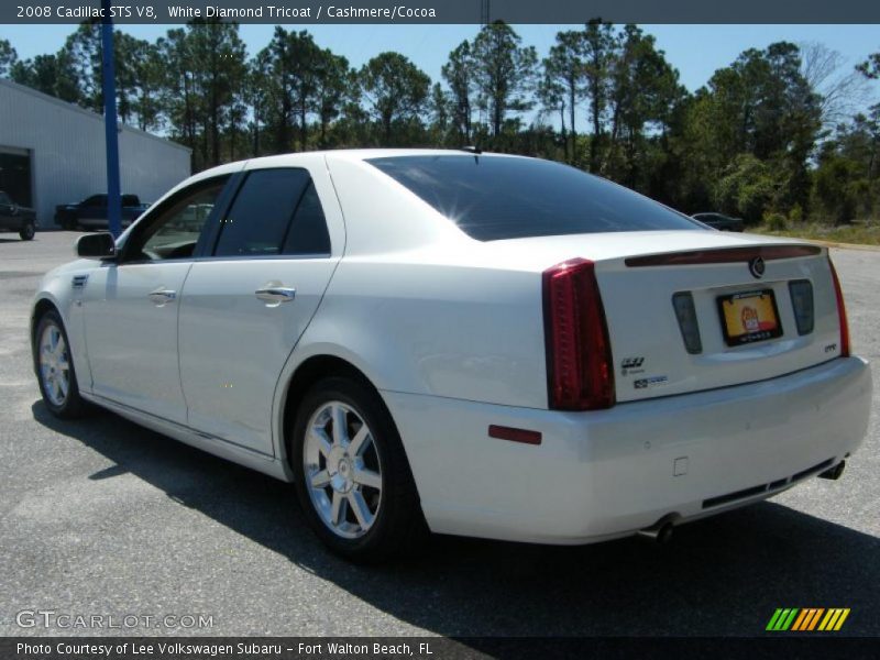 White Diamond Tricoat / Cashmere/Cocoa 2008 Cadillac STS V8