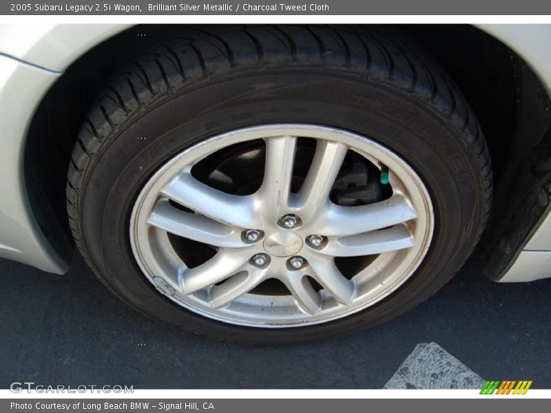 Brilliant Silver Metallic / Charcoal Tweed Cloth 2005 Subaru Legacy 2.5i Wagon