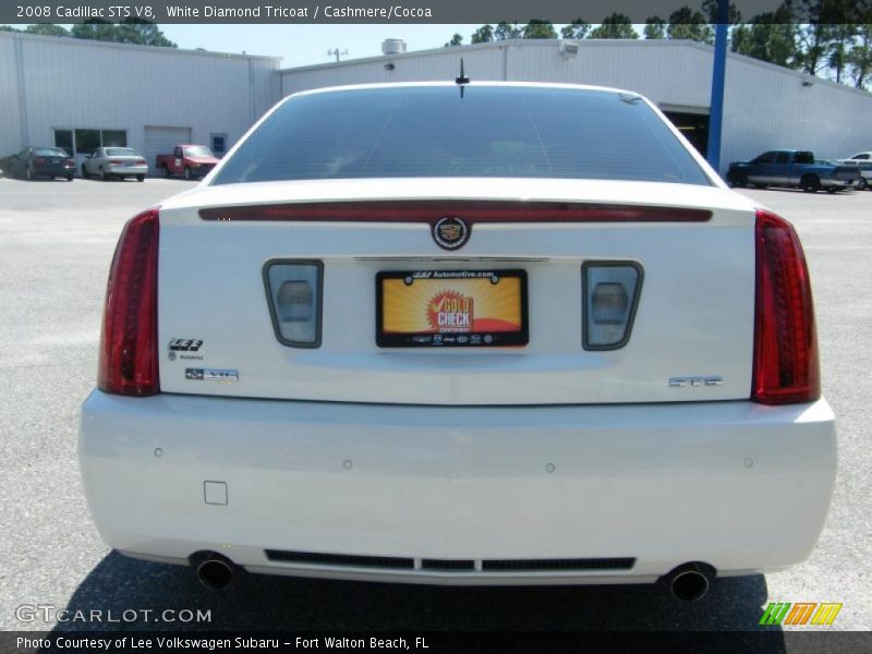 White Diamond Tricoat / Cashmere/Cocoa 2008 Cadillac STS V8