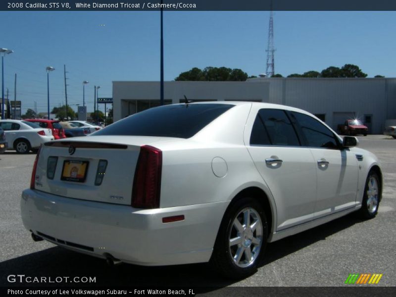 White Diamond Tricoat / Cashmere/Cocoa 2008 Cadillac STS V8