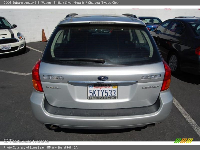 Brilliant Silver Metallic / Charcoal Tweed Cloth 2005 Subaru Legacy 2.5i Wagon