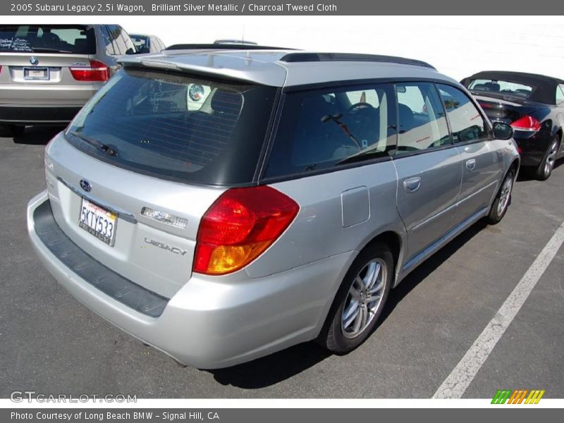 Brilliant Silver Metallic / Charcoal Tweed Cloth 2005 Subaru Legacy 2.5i Wagon