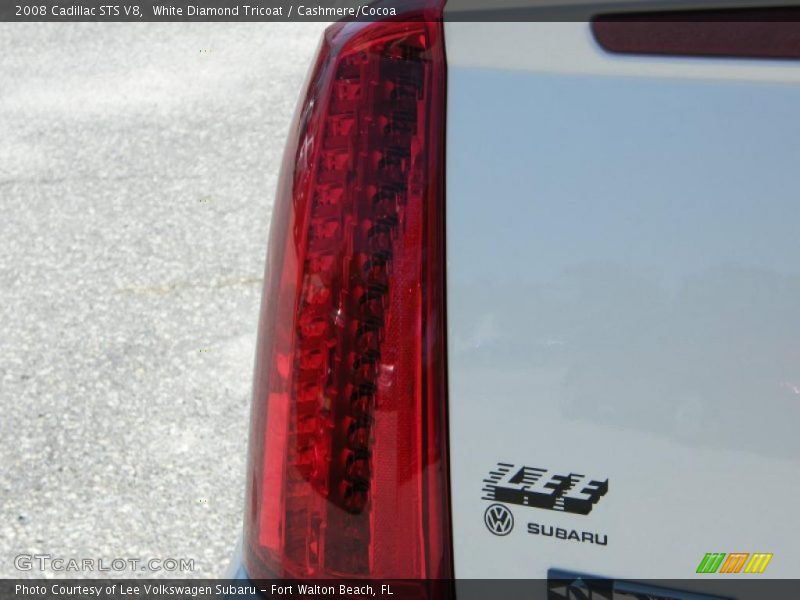 White Diamond Tricoat / Cashmere/Cocoa 2008 Cadillac STS V8