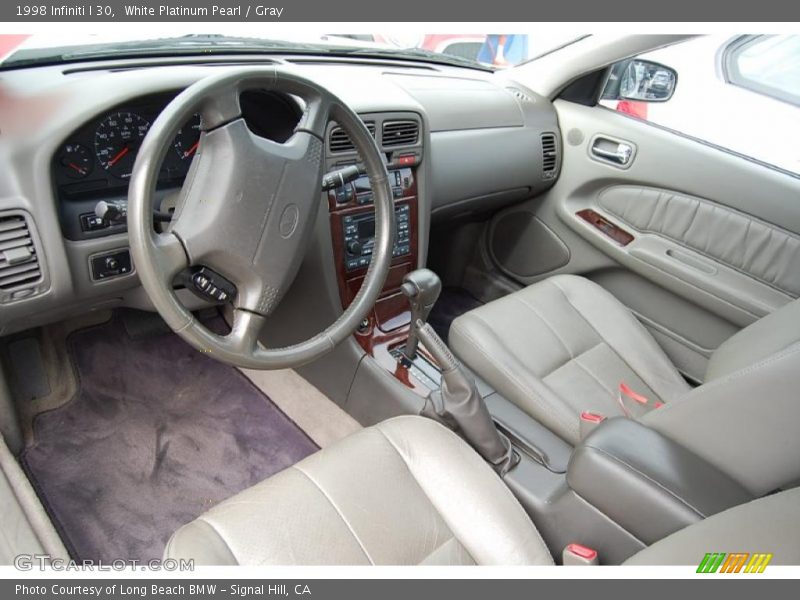 White Platinum Pearl / Gray 1998 Infiniti I 30