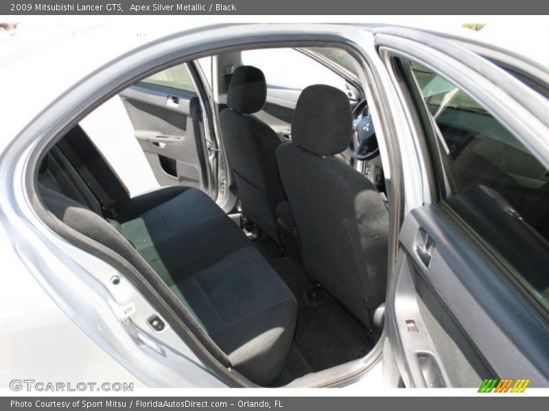 Apex Silver Metallic / Black 2009 Mitsubishi Lancer GTS
