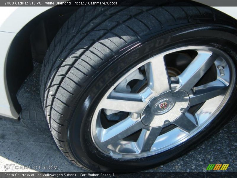 White Diamond Tricoat / Cashmere/Cocoa 2008 Cadillac STS V8