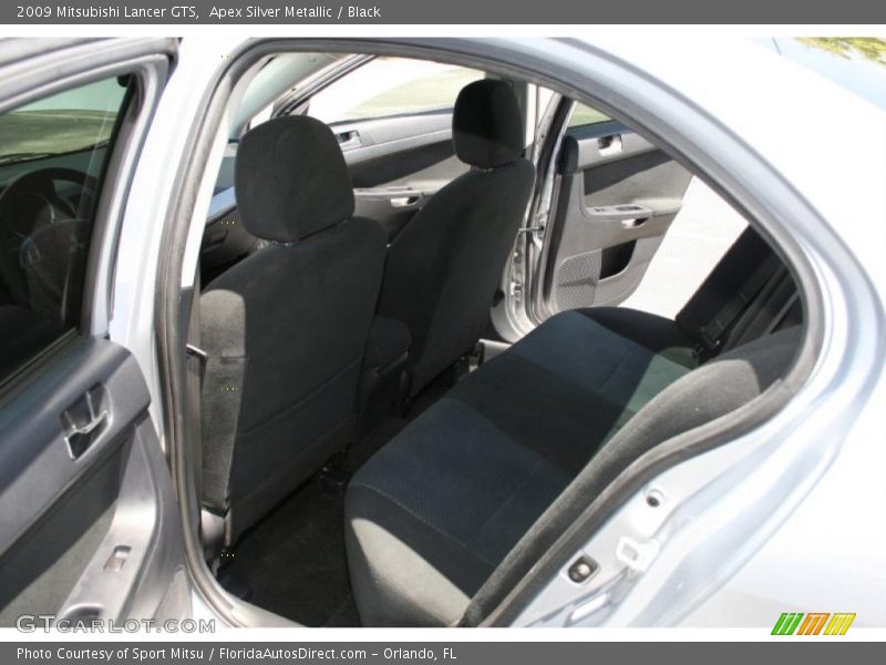 Apex Silver Metallic / Black 2009 Mitsubishi Lancer GTS