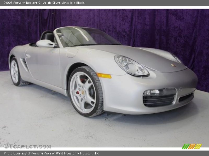 Arctic Silver Metallic / Black 2006 Porsche Boxster S