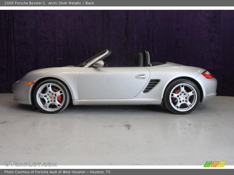 Arctic Silver Metallic / Black 2006 Porsche Boxster S