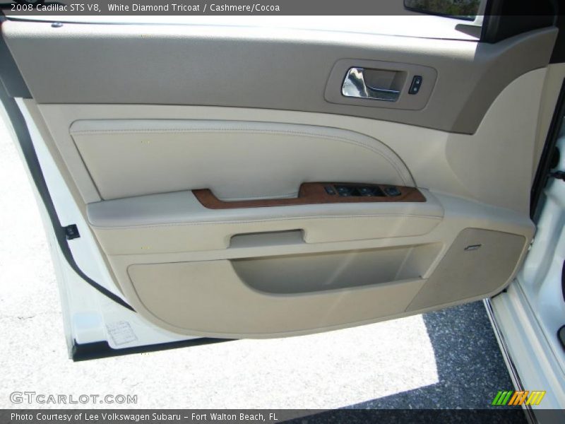 White Diamond Tricoat / Cashmere/Cocoa 2008 Cadillac STS V8