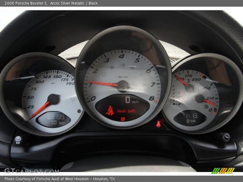 Arctic Silver Metallic / Black 2006 Porsche Boxster S
