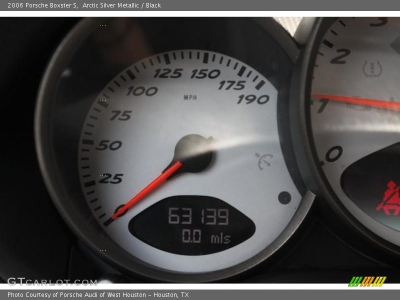 Arctic Silver Metallic / Black 2006 Porsche Boxster S