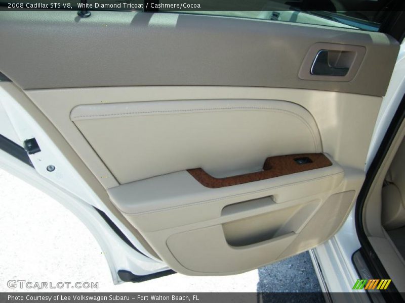 White Diamond Tricoat / Cashmere/Cocoa 2008 Cadillac STS V8