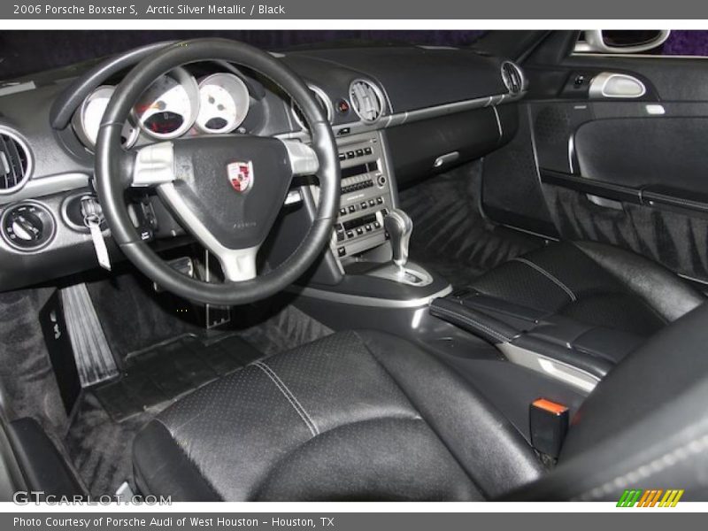 Arctic Silver Metallic / Black 2006 Porsche Boxster S
