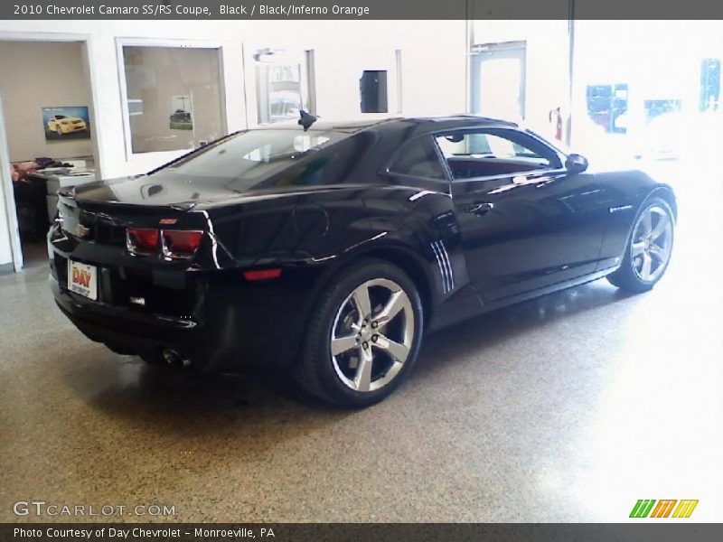 Black / Black/Inferno Orange 2010 Chevrolet Camaro SS/RS Coupe