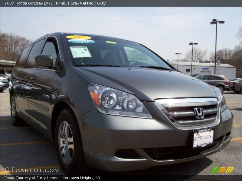 Nimbus Gray Metallic / Gray 2007 Honda Odyssey EX-L