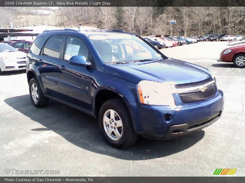 Navy Blue Metallic / Light Gray 2008 Chevrolet Equinox LT