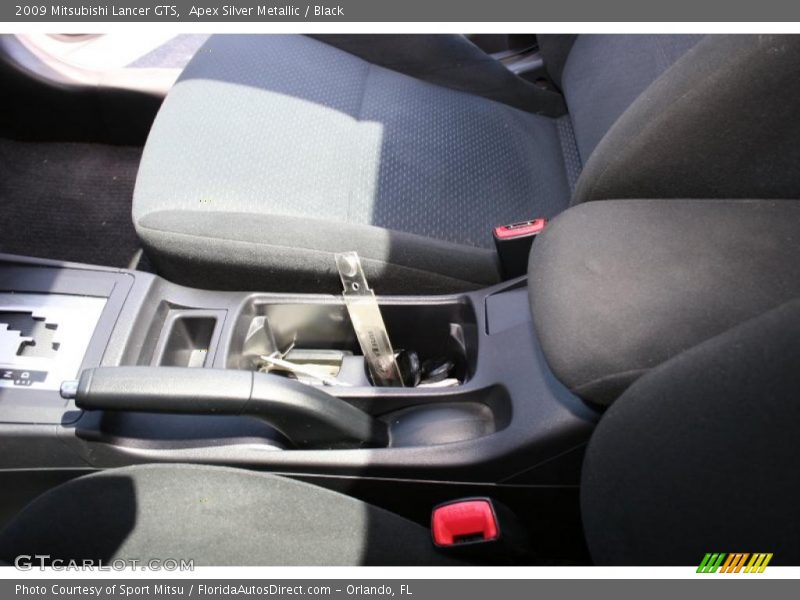 Apex Silver Metallic / Black 2009 Mitsubishi Lancer GTS