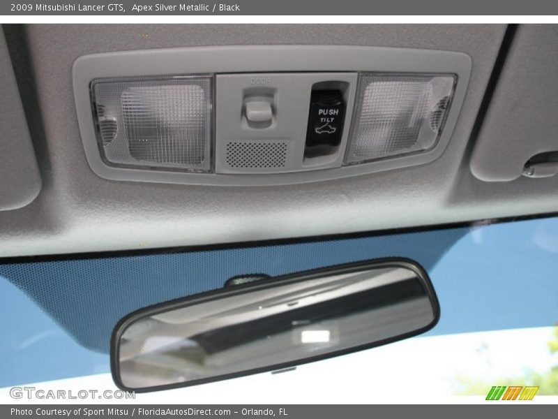 Apex Silver Metallic / Black 2009 Mitsubishi Lancer GTS
