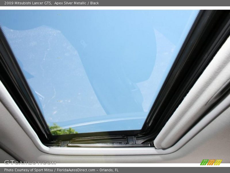 Apex Silver Metallic / Black 2009 Mitsubishi Lancer GTS