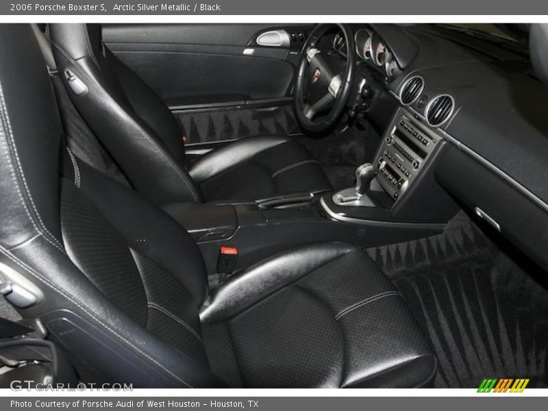Arctic Silver Metallic / Black 2006 Porsche Boxster S