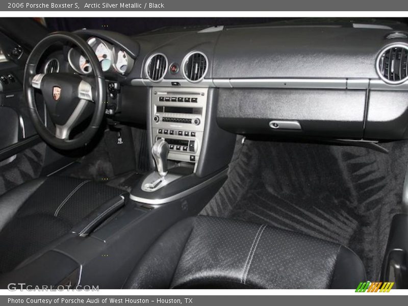 Arctic Silver Metallic / Black 2006 Porsche Boxster S