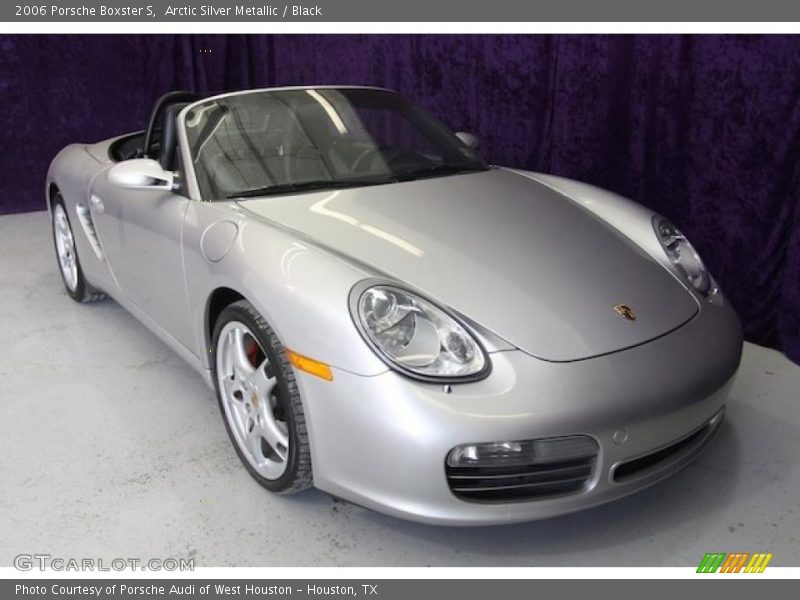 Arctic Silver Metallic / Black 2006 Porsche Boxster S