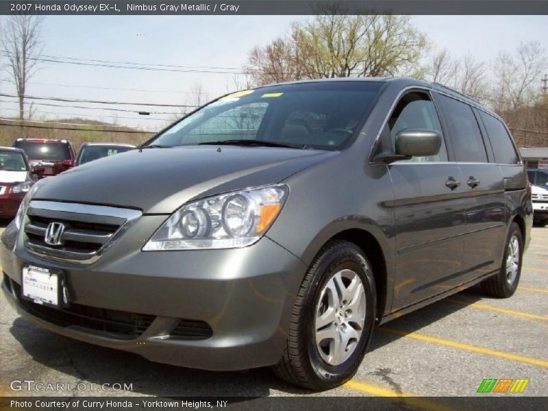 Nimbus Gray Metallic / Gray 2007 Honda Odyssey EX-L