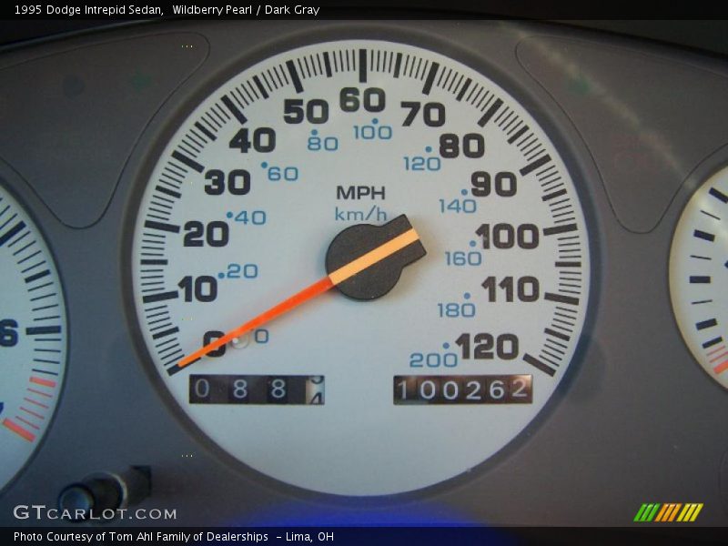 Wildberry Pearl / Dark Gray 1995 Dodge Intrepid Sedan