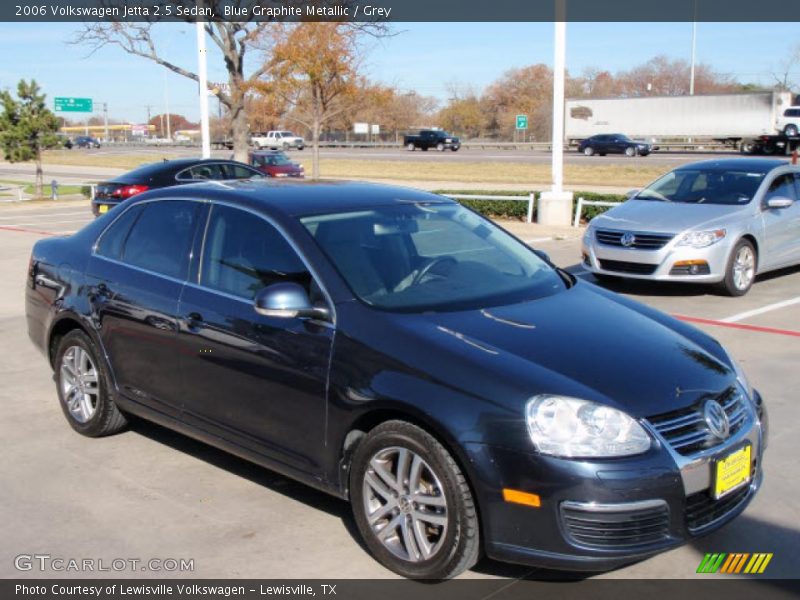 Blue Graphite Metallic / Grey 2006 Volkswagen Jetta 2.5 Sedan