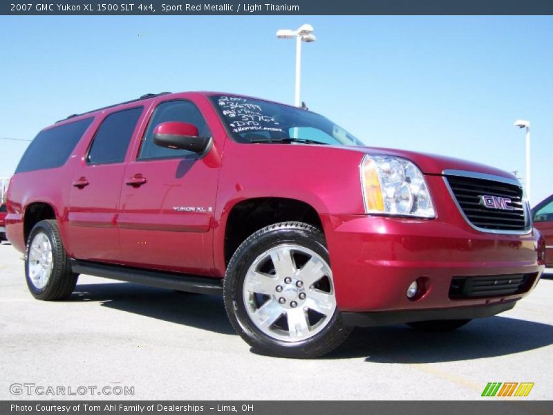 Sport Red Metallic / Light Titanium 2007 GMC Yukon XL 1500 SLT 4x4