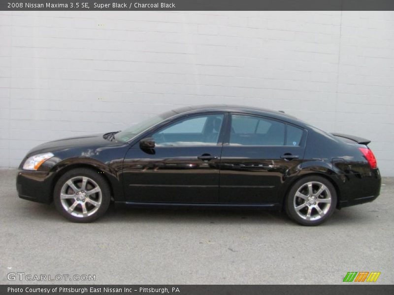 Super Black / Charcoal Black 2008 Nissan Maxima 3.5 SE