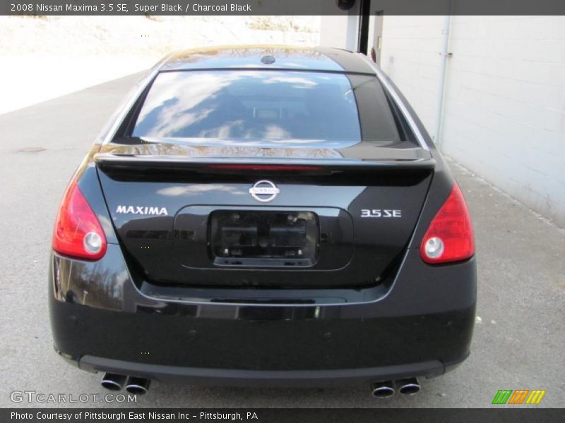 Super Black / Charcoal Black 2008 Nissan Maxima 3.5 SE