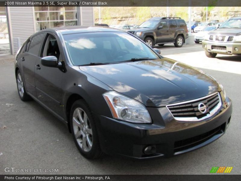 Super Black / Charcoal Black 2008 Nissan Maxima 3.5 SE