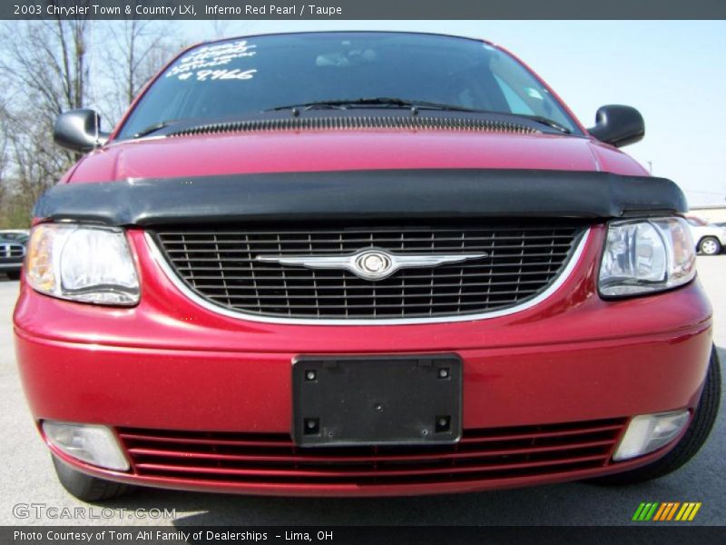 Inferno Red Pearl / Taupe 2003 Chrysler Town & Country LXi