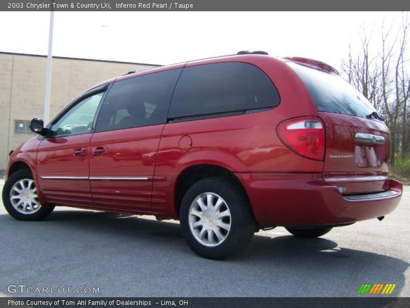 Inferno Red Pearl / Taupe 2003 Chrysler Town & Country LXi