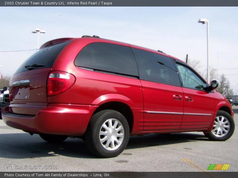 Inferno Red Pearl / Taupe 2003 Chrysler Town & Country LXi
