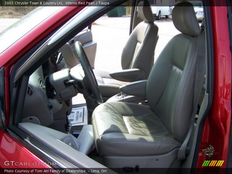 Inferno Red Pearl / Taupe 2003 Chrysler Town & Country LXi